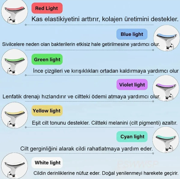 Yüz Ve Boyun Kırışıklık Giderici EMS Güzellik Cihazı